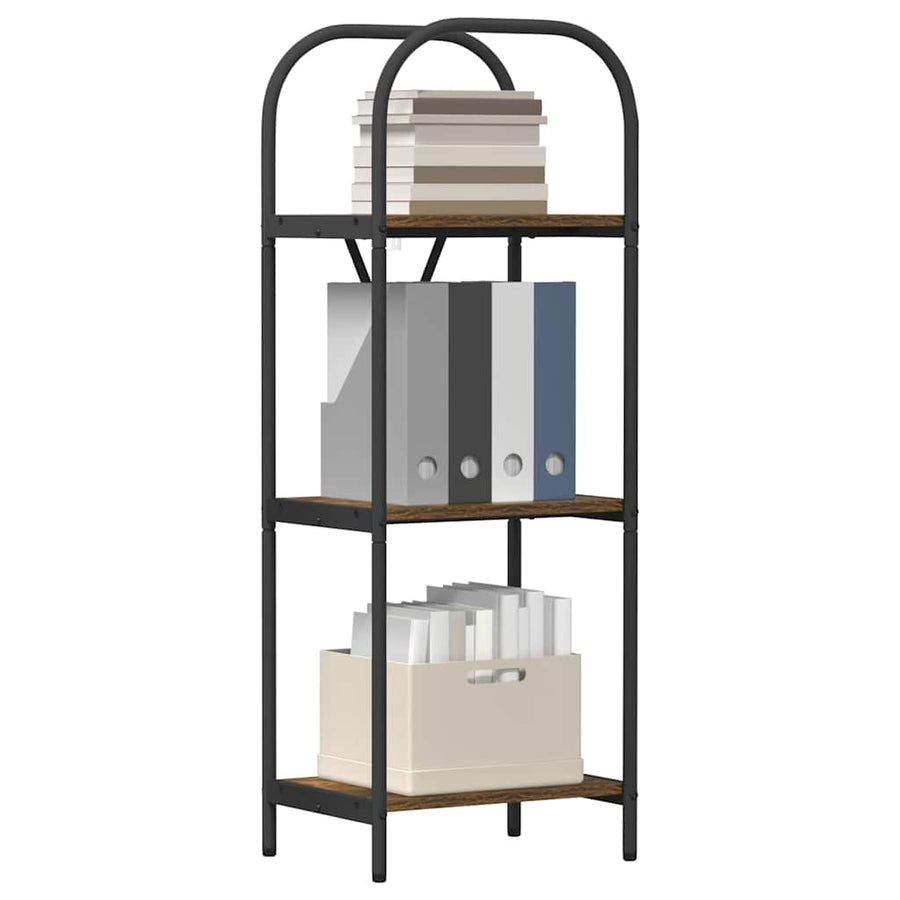 Boekenkast Gerookt eiken 40 x 30 x 109 cm Bewerkt hout