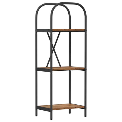 Boekenkast Oudhout 40 x 30 x 109 cm Bewerkt hout