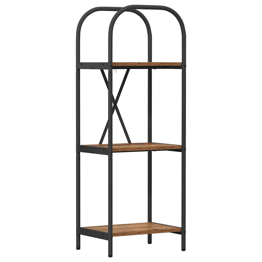 Boekenkast Oudhout 40 x 30 x 109 cm Bewerkt hout