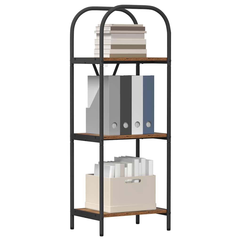 Boekenkast Oudhout 40 x 30 x 109 cm Bewerkt hout