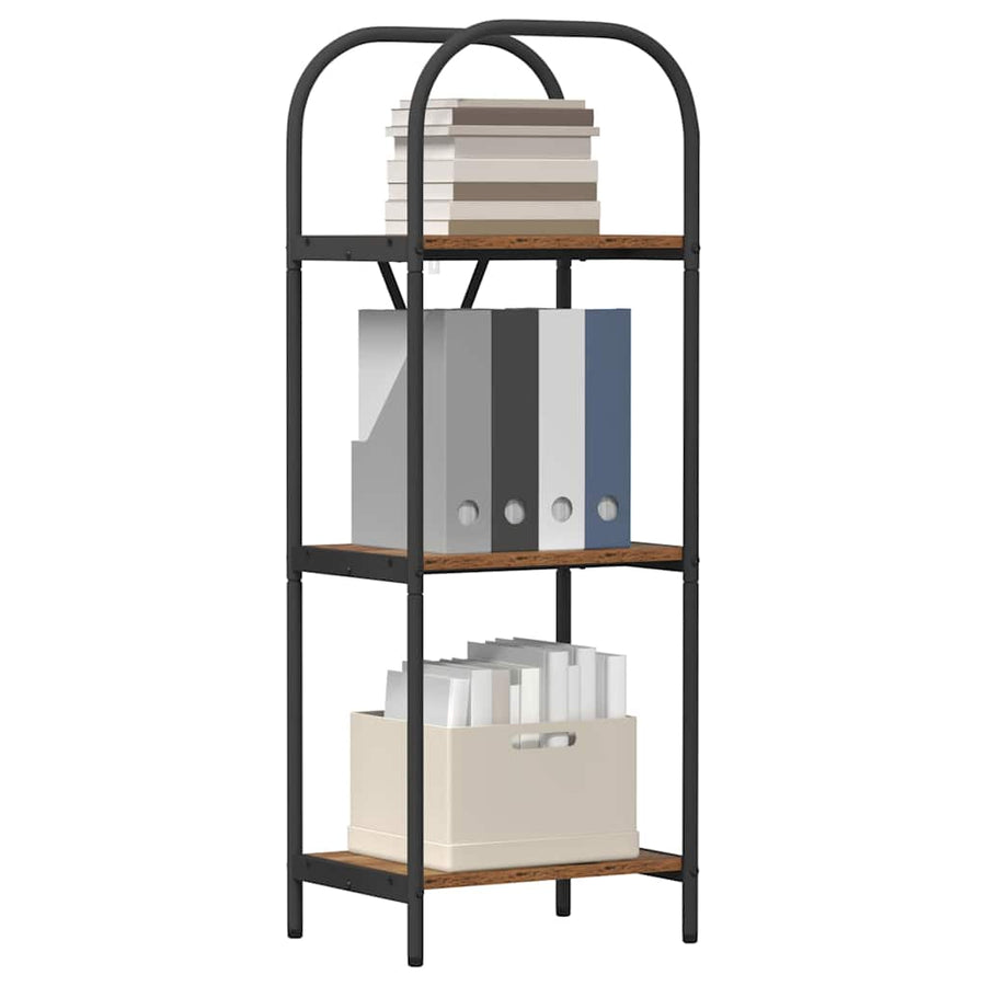 Boekenkast Oudhout 40 x 30 x 109 cm Bewerkt hout
