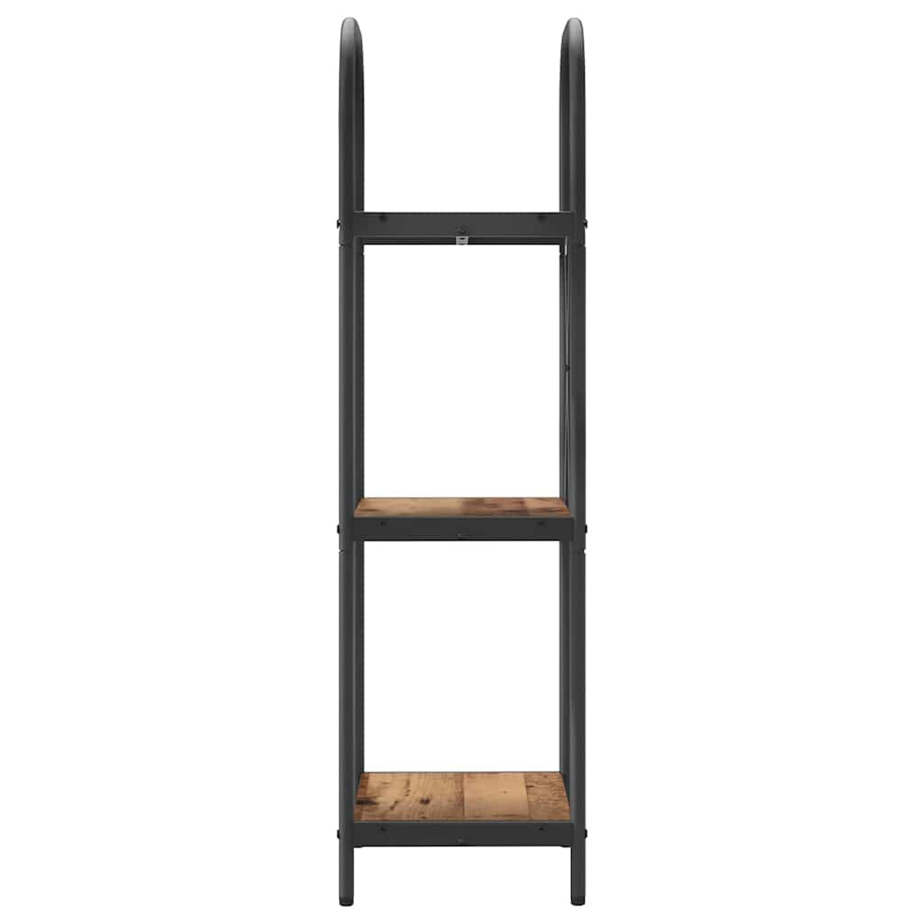 Boekenkast Oudhout 40 x 30 x 109 cm Bewerkt hout