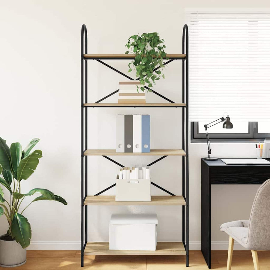 Boekenkast Sonoma Eiken 80 x 30 x 183 cm Bewerkt hout