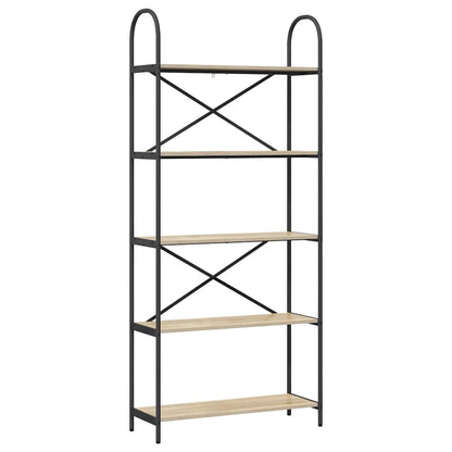 Boekenkast Sonoma Eiken 80 x 30 x 183 cm Bewerkt hout