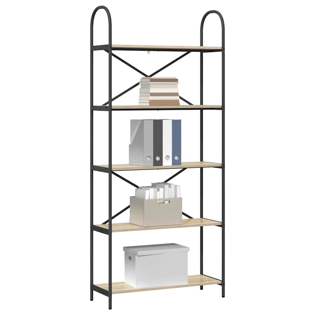 Boekenkast Sonoma Eiken 80 x 30 x 183 cm Bewerkt hout