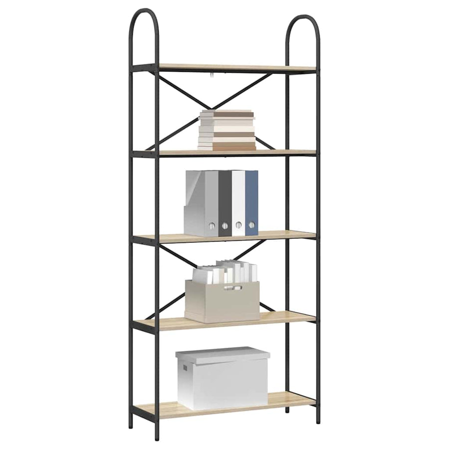 Boekenkast Sonoma Eiken 80 x 30 x 183 cm Bewerkt hout