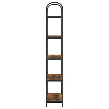Boekenkast Gerookt eiken 80 x 30 x 183 cm Bewerkt hout