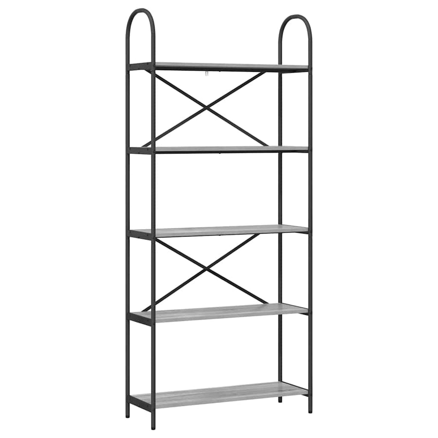 Boekenkast Grijs Sonoma 80 x 30 x 183 cm Bewerkt hout