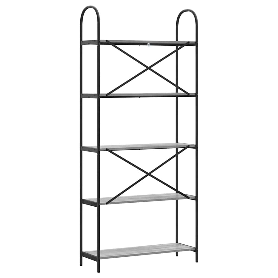 Boekenkast Grijs Sonoma 80 x 30 x 183 cm Bewerkt hout