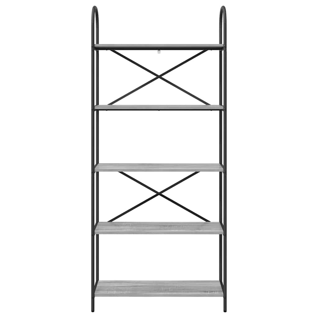 Boekenkast Grijs Sonoma 80 x 30 x 183 cm Bewerkt hout