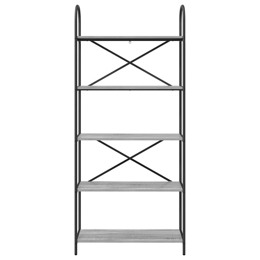 Boekenkast Grijs Sonoma 80 x 30 x 183 cm Bewerkt hout