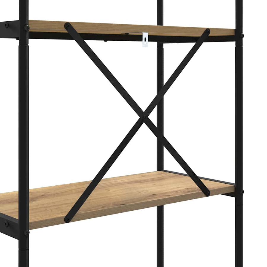 Boekenkast Artisan Eiken 80 x 30 x 183 cm Bewerkt hout