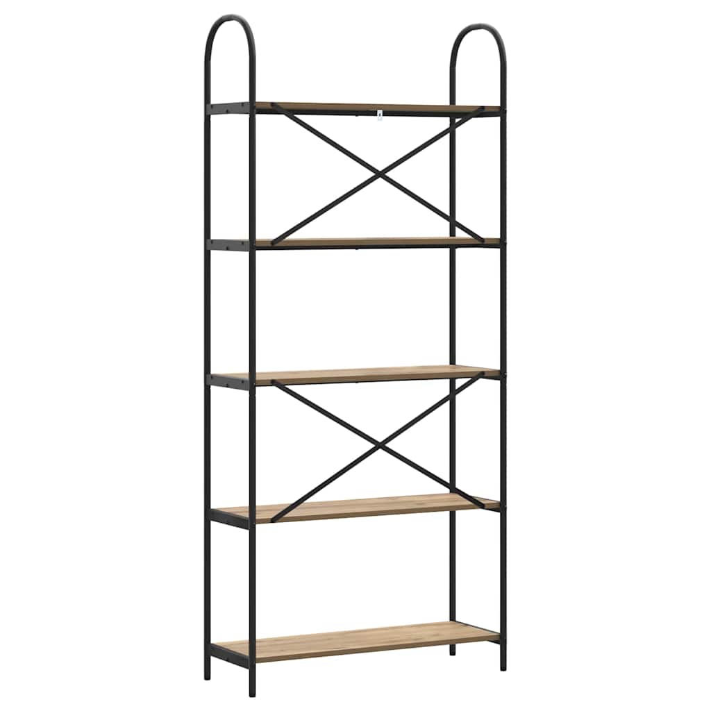 Boekenkast Artisan Eiken 80 x 30 x 183 cm Bewerkt hout