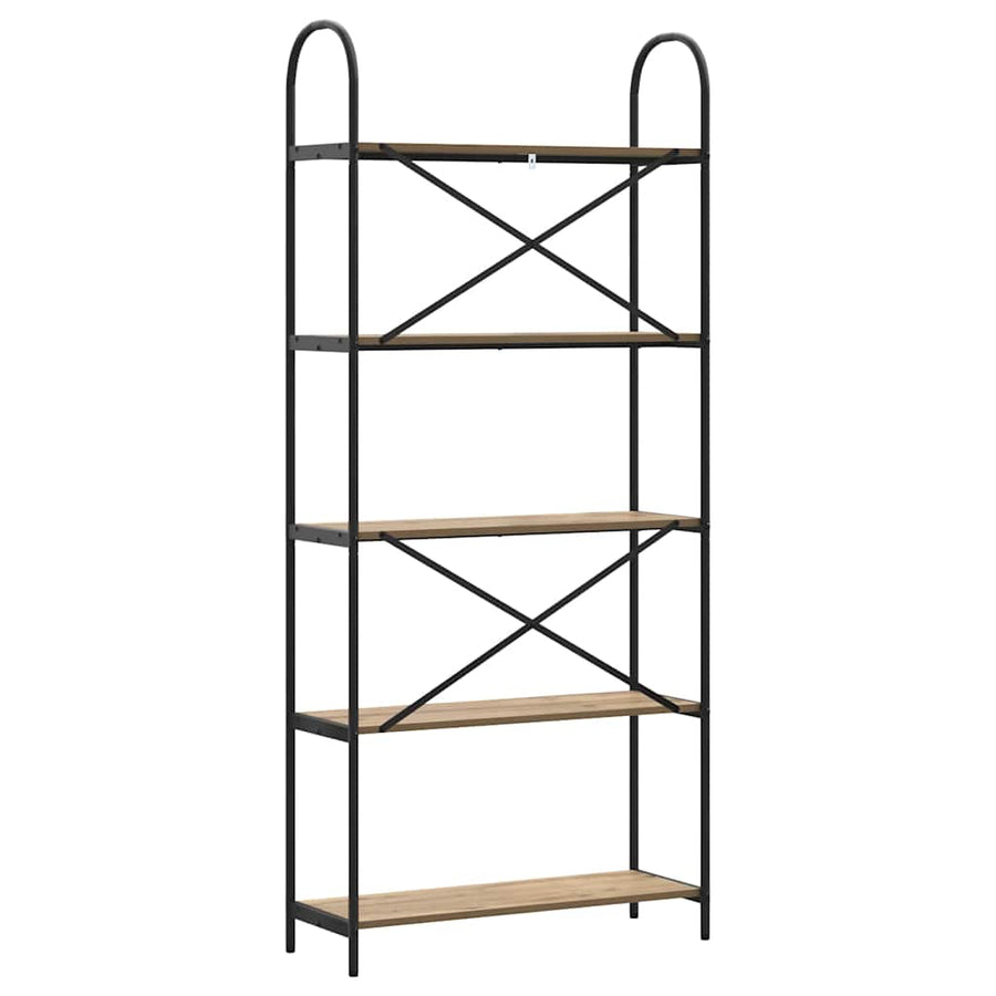 Boekenkast Artisan Eiken 80 x 30 x 183 cm Bewerkt hout