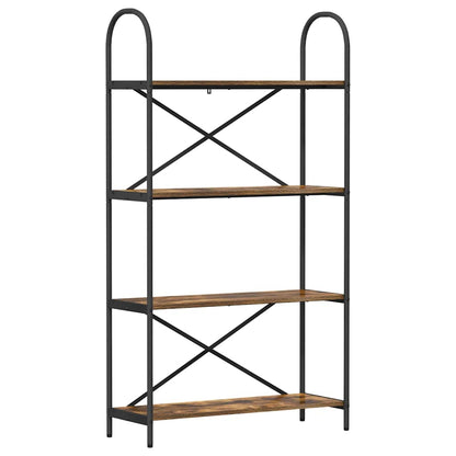 Boekenkast Gerookt eiken 80 x 30 x 146 cm Bewerkt hout