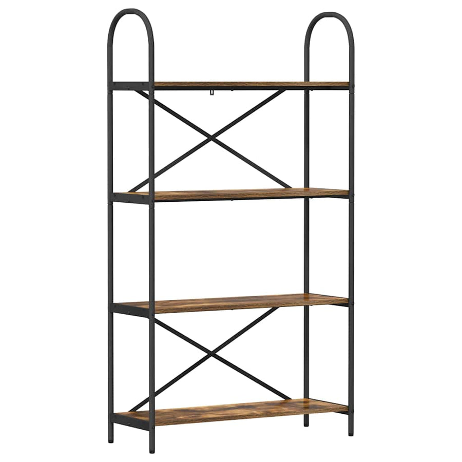 Boekenkast Gerookt eiken 80 x 30 x 146 cm Bewerkt hout