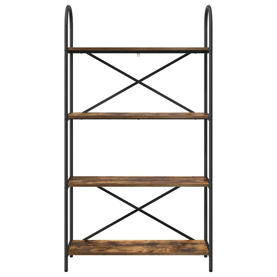 Boekenkast Gerookt eiken 80 x 30 x 146 cm Bewerkt hout