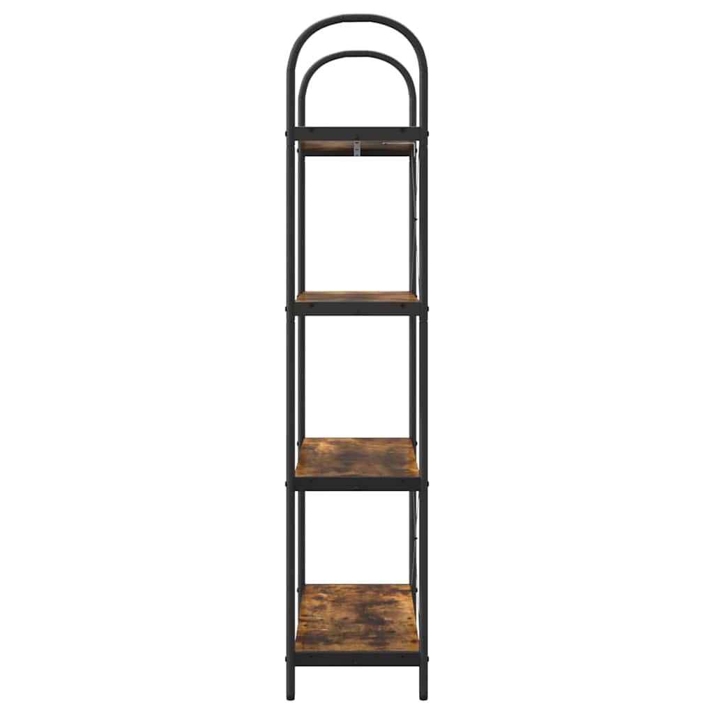 Boekenkast Gerookt eiken 80 x 30 x 146 cm Bewerkt hout