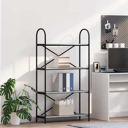 Boekenkast Grijs Sonoma 80 x 30 x 146 cm Bewerkt hout