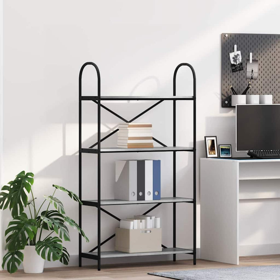 Boekenkast Grijs Sonoma 80 x 30 x 146 cm Bewerkt hout