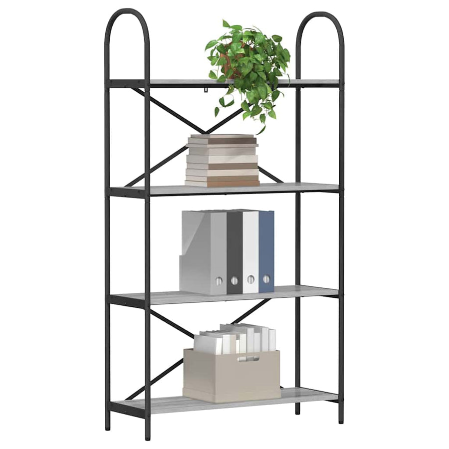 Boekenkast Grijs Sonoma 80 x 30 x 146 cm Bewerkt hout