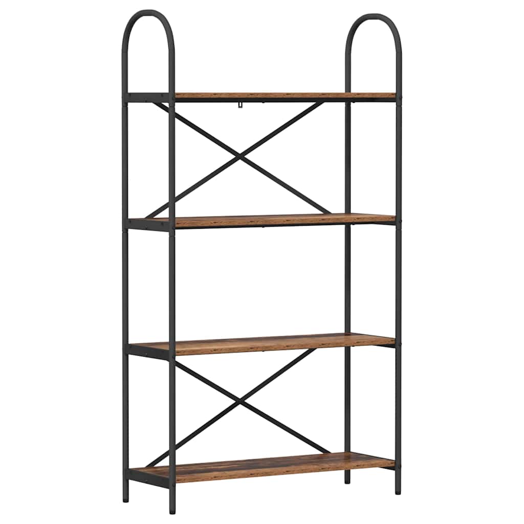 Boekenkast Oudhout 80 x 30 x 146 cm Bewerkt hout