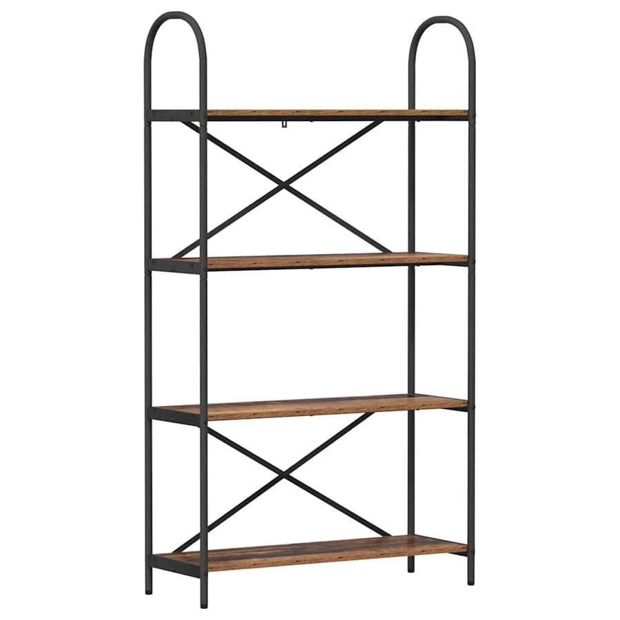 Boekenkast Oudhout 80 x 30 x 146 cm Bewerkt hout