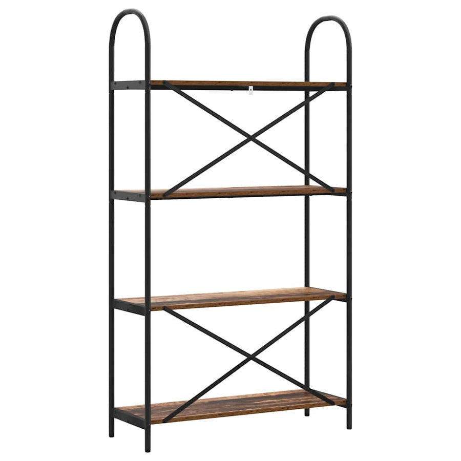 Boekenkast Oudhout 80 x 30 x 146 cm Bewerkt hout