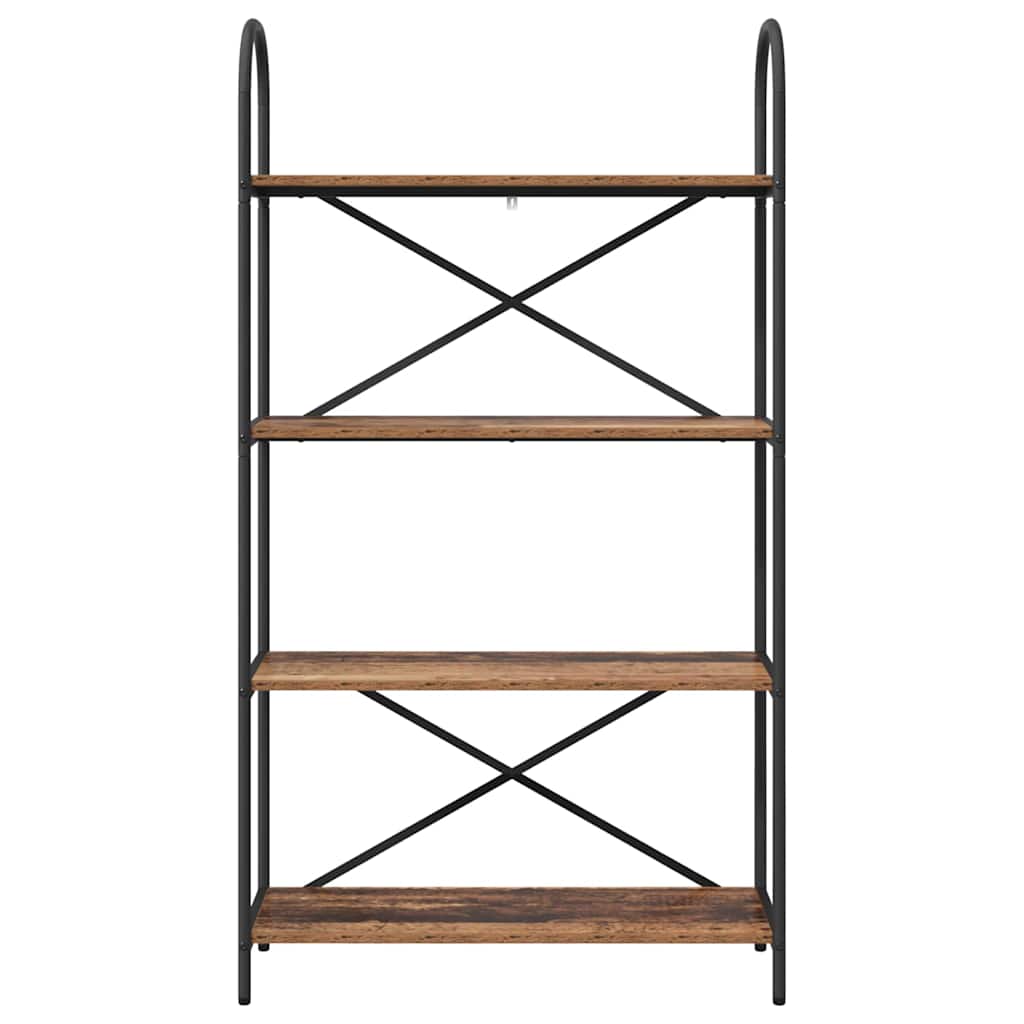 Boekenkast Oudhout 80 x 30 x 146 cm Bewerkt hout