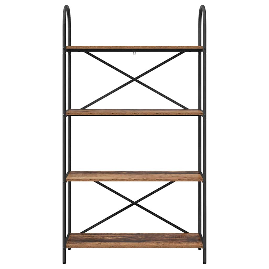 Boekenkast Oudhout 80 x 30 x 146 cm Bewerkt hout
