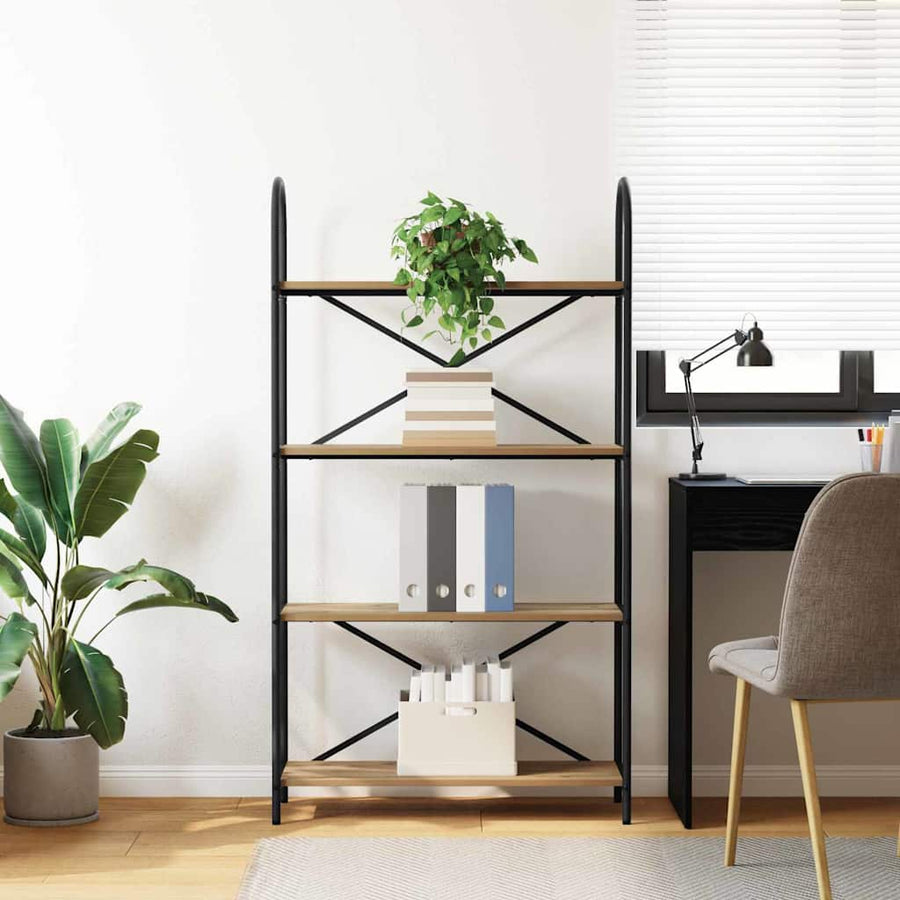 Boekenkast Artisan Eiken 80 x 30 x 146 cm Bewerkt hout