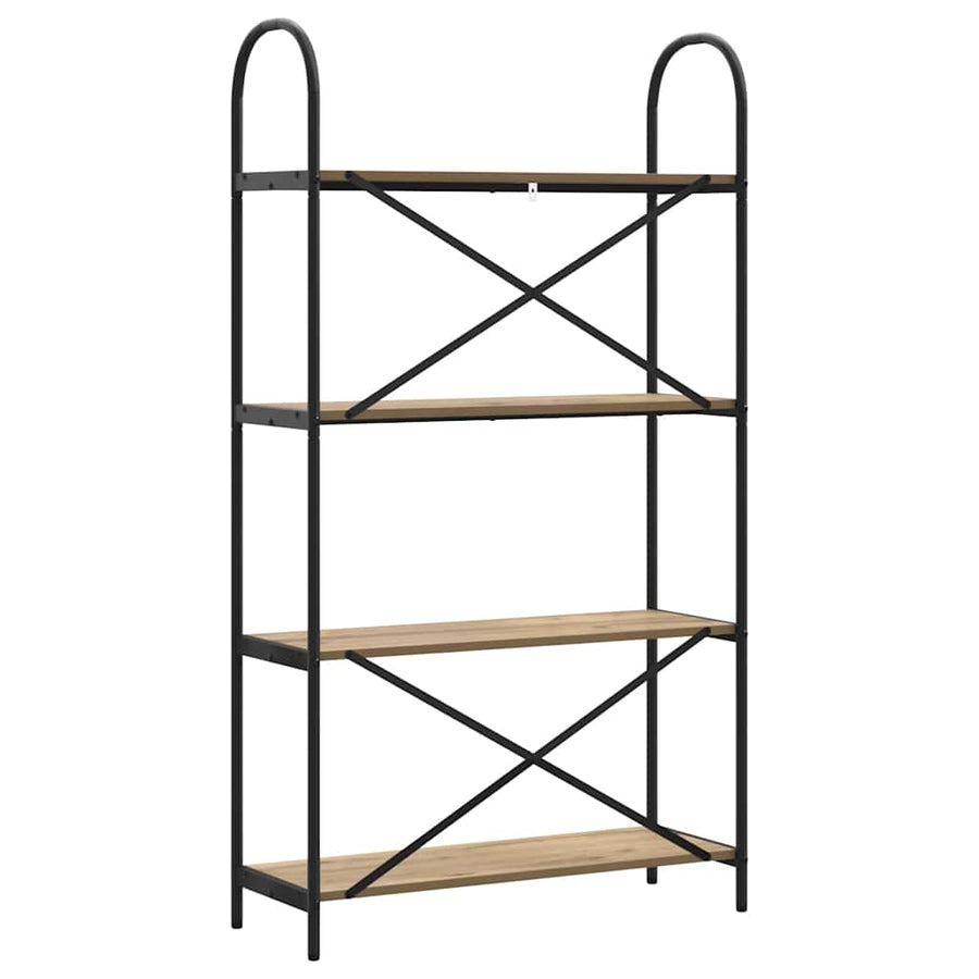 Boekenkast Artisan Eiken 80 x 30 x 146 cm Bewerkt hout
