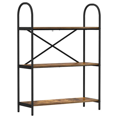 Boekenkast Gerookt eiken 80 x 30 x 109 cm Bewerkt hout