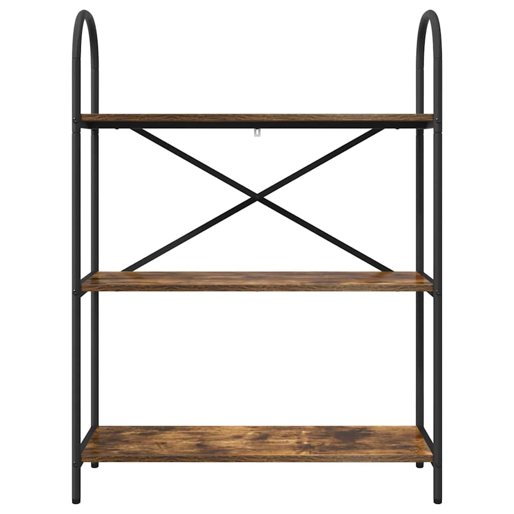 Boekenkast Gerookt eiken 80 x 30 x 109 cm Bewerkt hout
