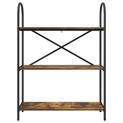 Boekenkast Gerookt eiken 80 x 30 x 109 cm Bewerkt hout