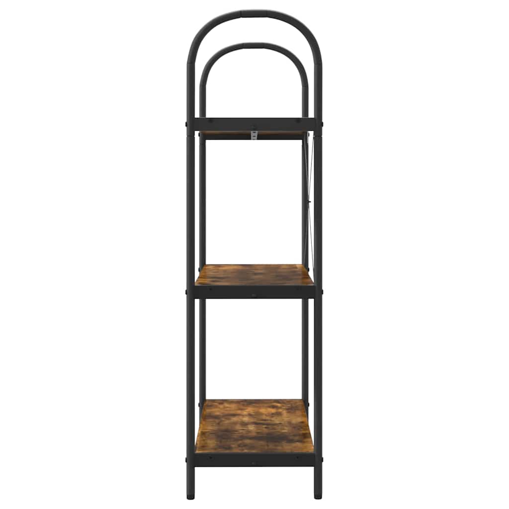 Boekenkast Gerookt eiken 80 x 30 x 109 cm Bewerkt hout