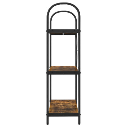 Boekenkast Gerookt eiken 80 x 30 x 109 cm Bewerkt hout