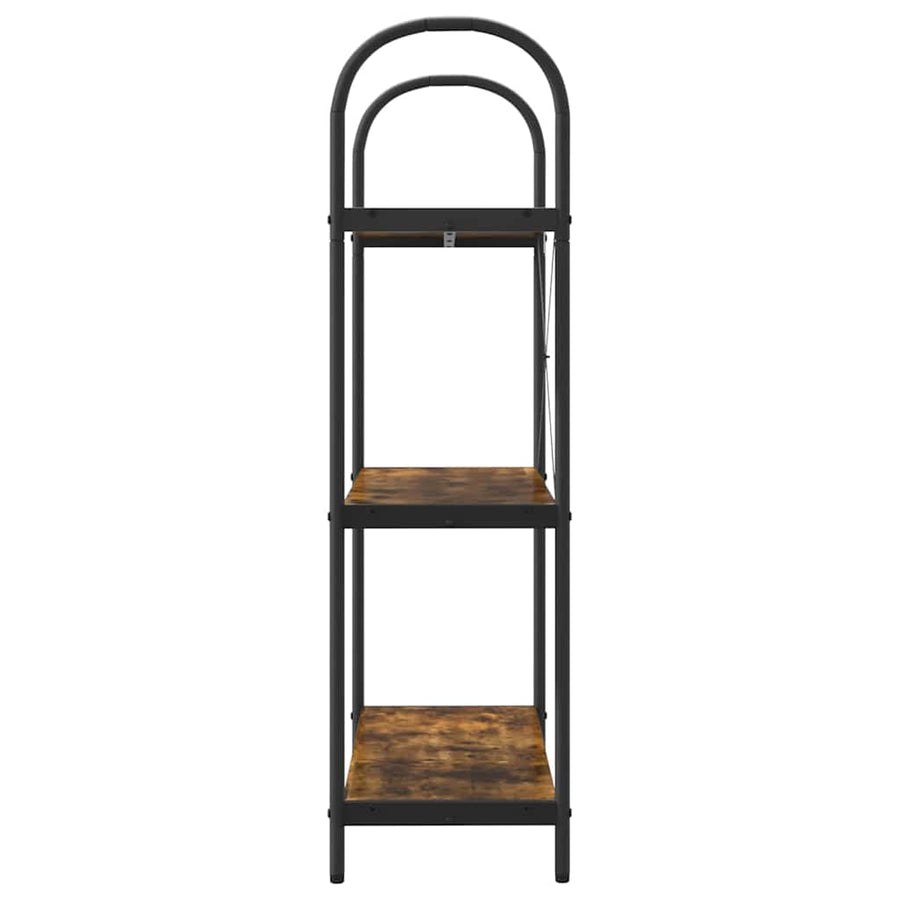 Boekenkast Gerookt eiken 80 x 30 x 109 cm Bewerkt hout