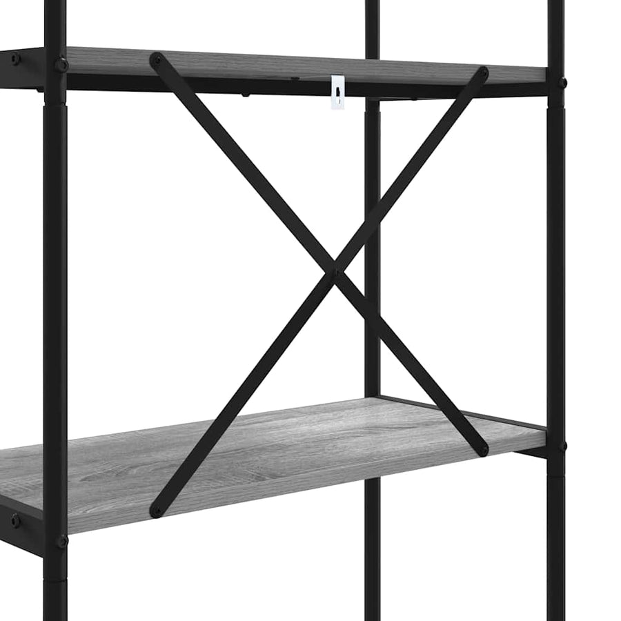 Boekenkast Grijs Sonoma 80 x 30 x 109 cm Bewerkt hout