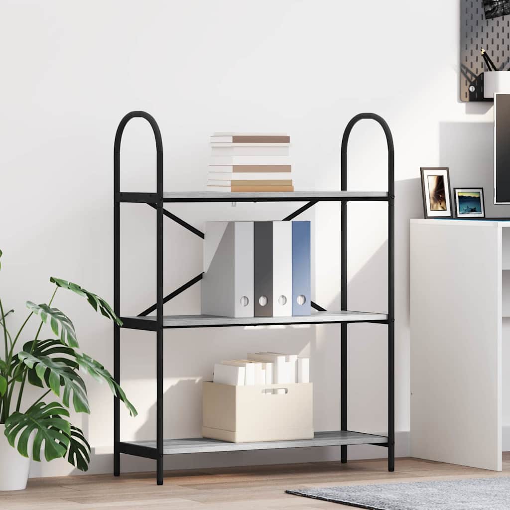 Boekenkast Grijs Sonoma 80 x 30 x 109 cm Bewerkt hout