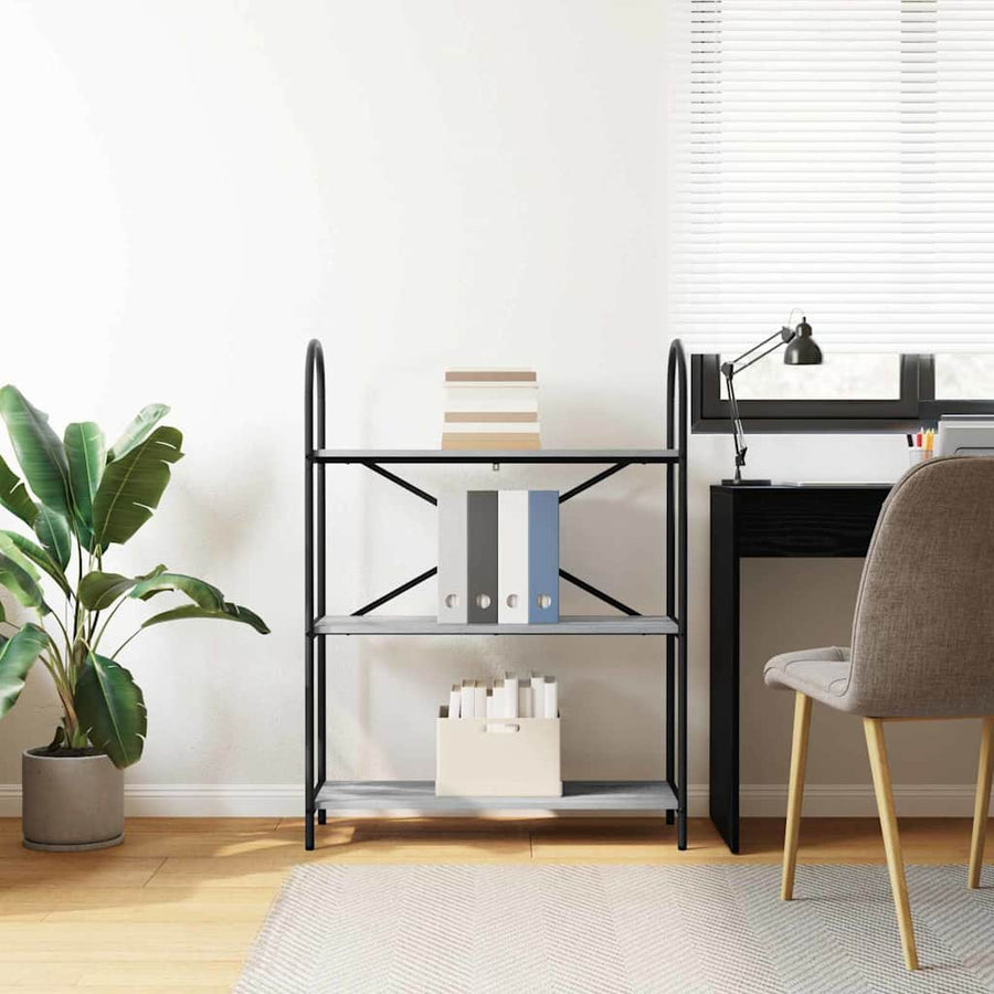 Boekenkast Grijs Sonoma 80 x 30 x 109 cm Bewerkt hout