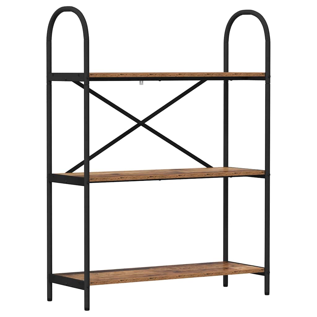 Boekenkast Oudhout 80 x 30 x 109 cm Bewerkt hout