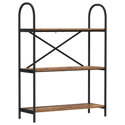 Boekenkast Oudhout 80 x 30 x 109 cm Bewerkt hout