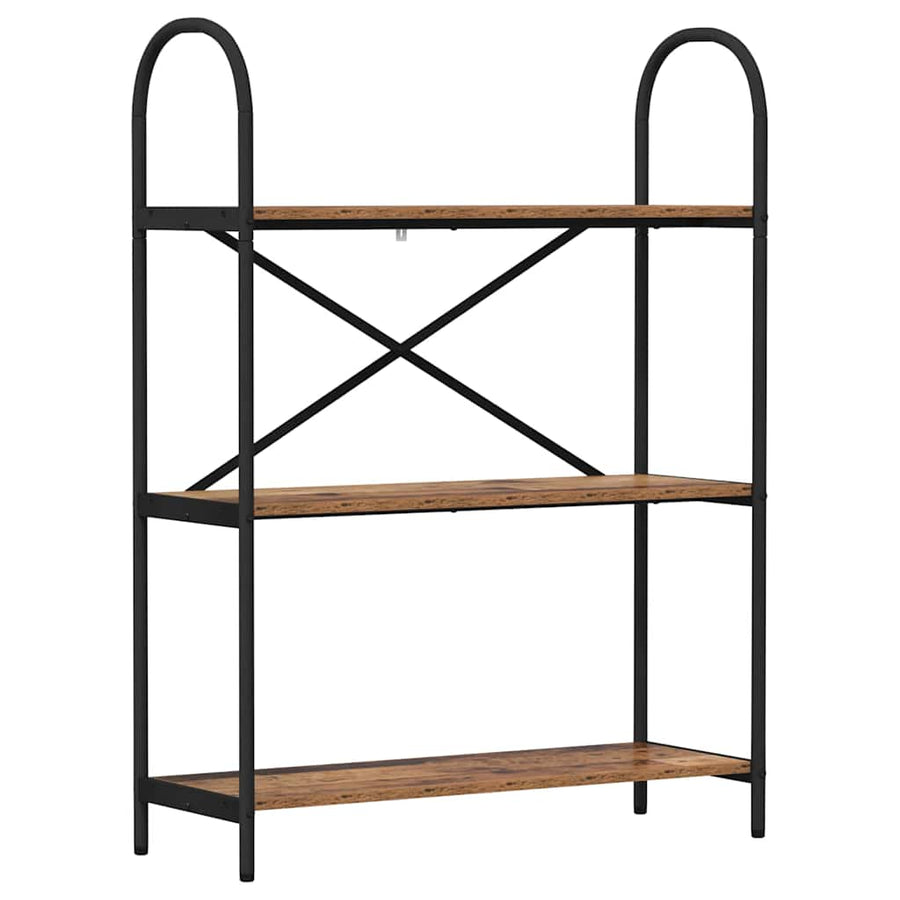 Boekenkast Oudhout 80 x 30 x 109 cm Bewerkt hout