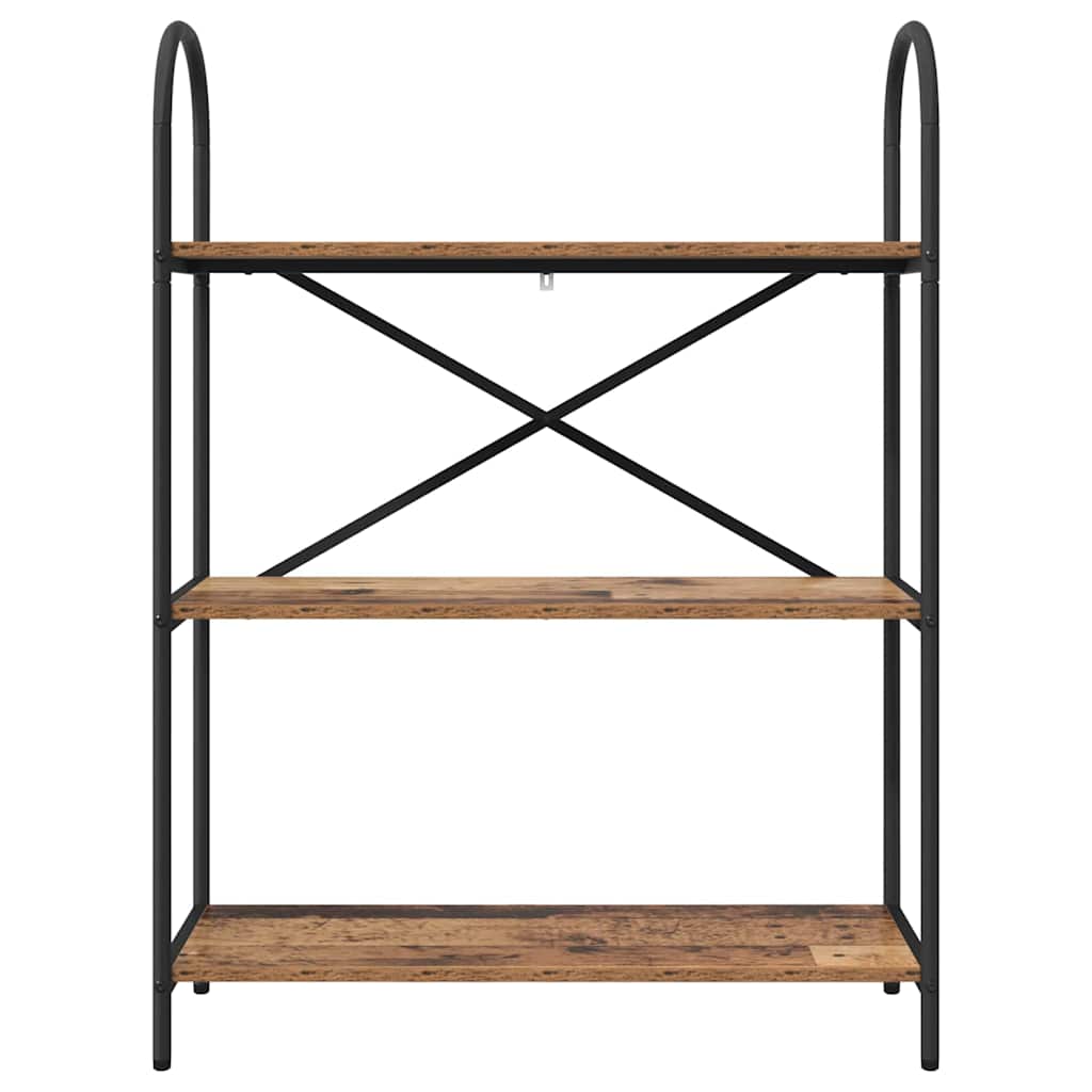Boekenkast Oudhout 80 x 30 x 109 cm Bewerkt hout