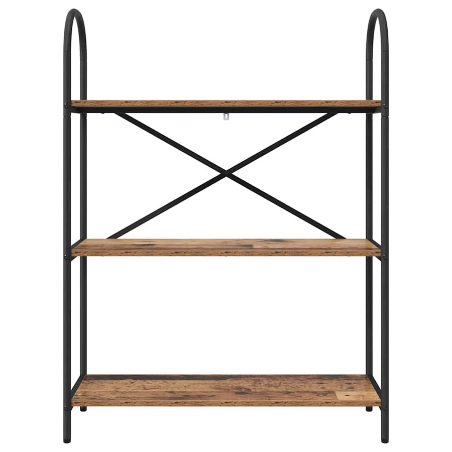 Boekenkast Oudhout 80 x 30 x 109 cm Bewerkt hout