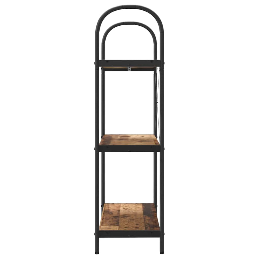Boekenkast Oudhout 80 x 30 x 109 cm Bewerkt hout