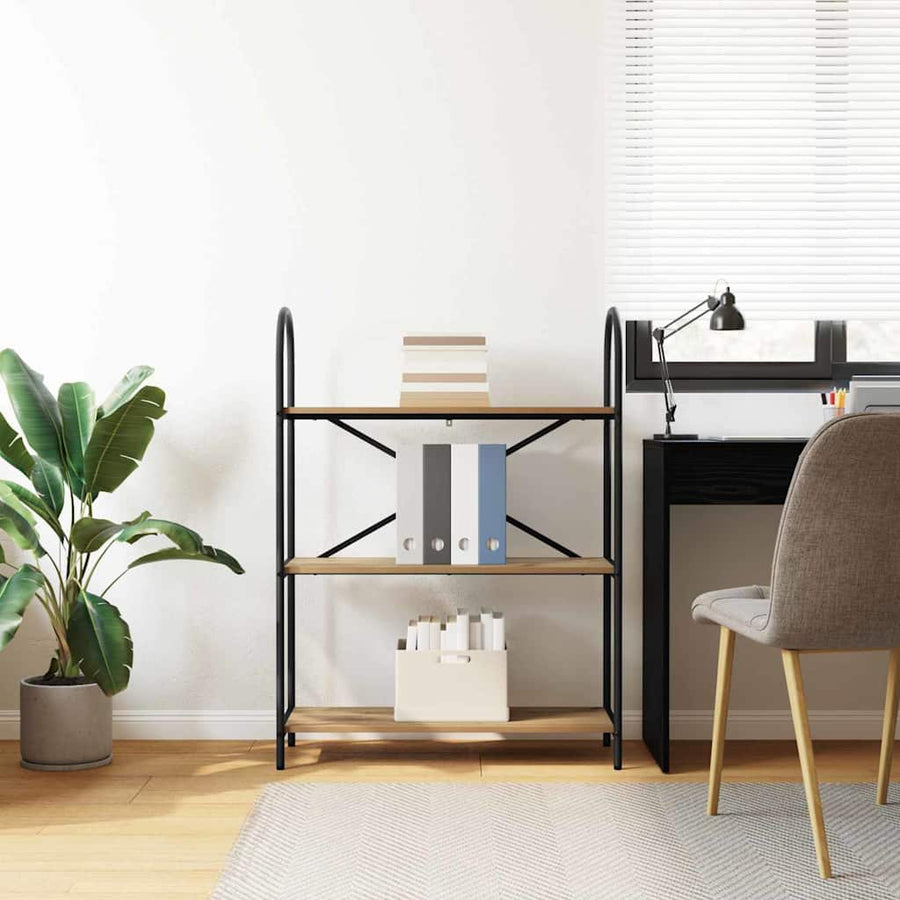 Boekenkast Artisan Eiken 80 x 30 x 109 cm Bewerkt hout