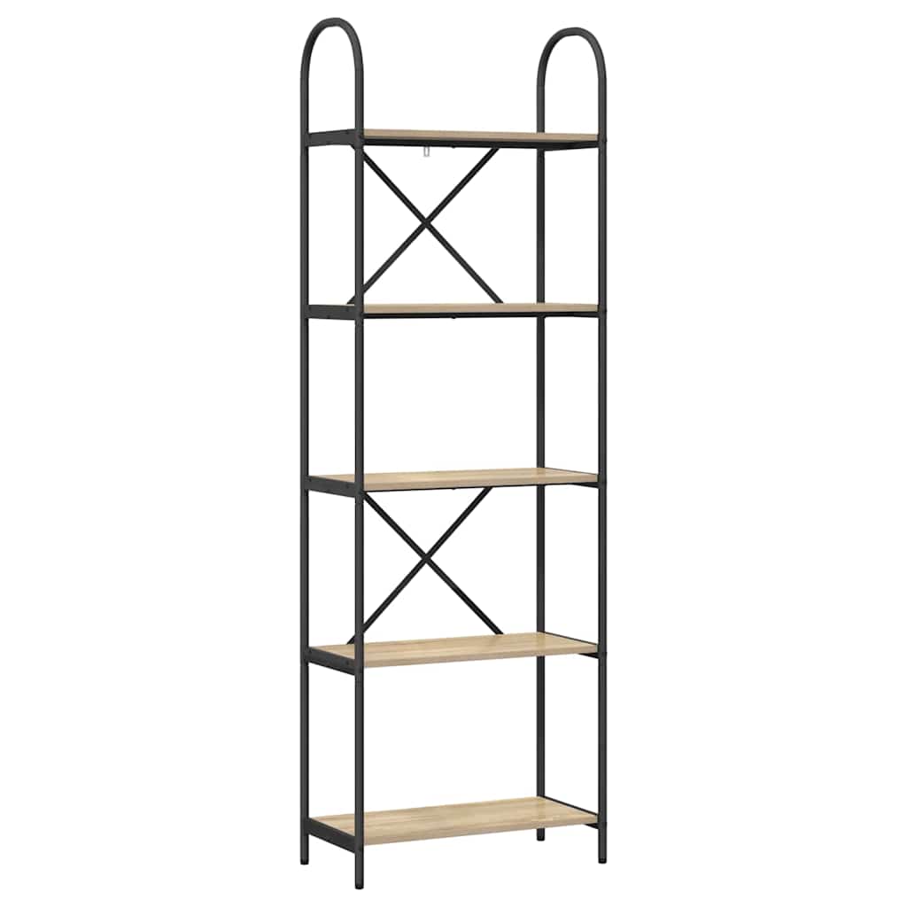 Boekenkast Sonoma eiken 60 x 30 x 183 cm Bewerkt hout