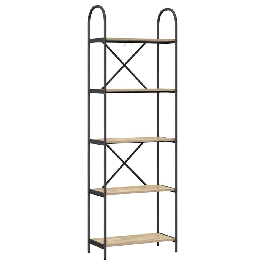 Boekenkast Sonoma eiken 60 x 30 x 183 cm Bewerkt hout